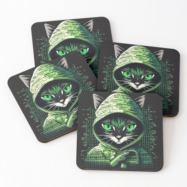 Item preview, “Hacker Meowtrice: The Feline Revolution” designed and sold by Art-Vortex-fr.