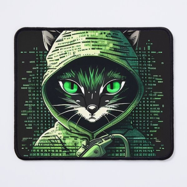 Item preview, “Hacker Meowtrice: The Feline Revolution” designed and sold by Art-Vortex-fr.