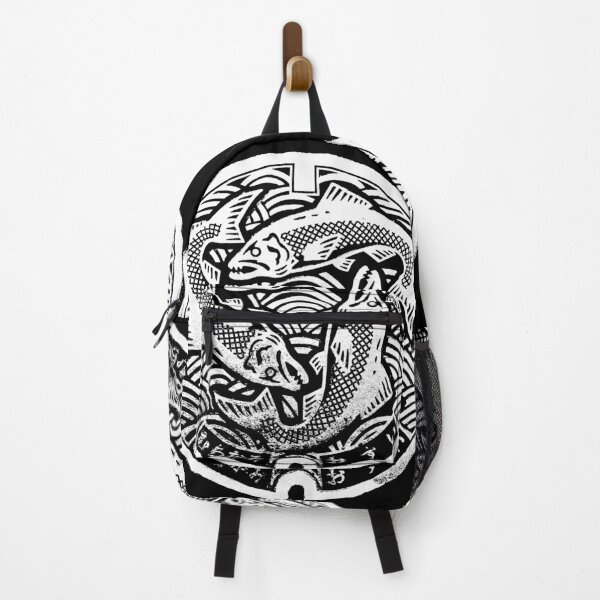 Item preview, Fish in water on manhole in Japan designed and sold by mattraski.