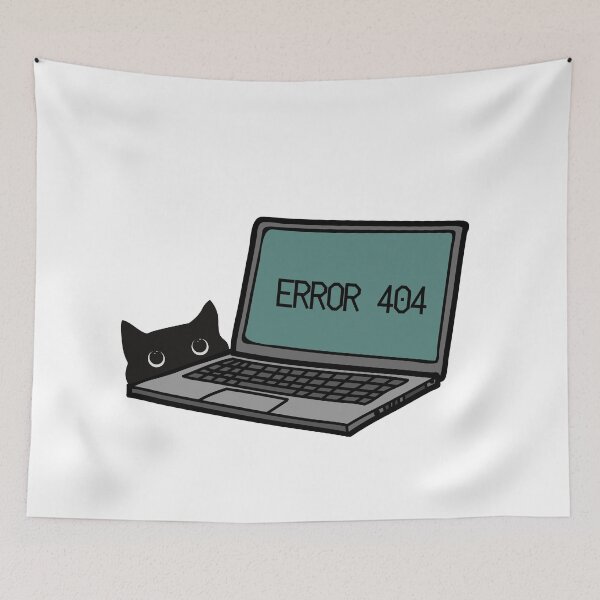 Item preview, Cat and Error 404 designed and sold by Frhnasyikin.