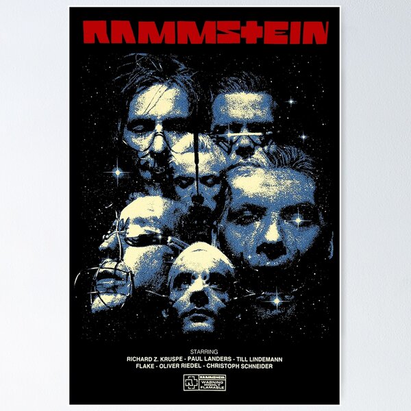 Affiche, tableau avec cadre Rammstein