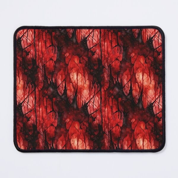 Item preview, Black and red watercolor pattern gothic steampunk horror designed and sold by FairyQueen.