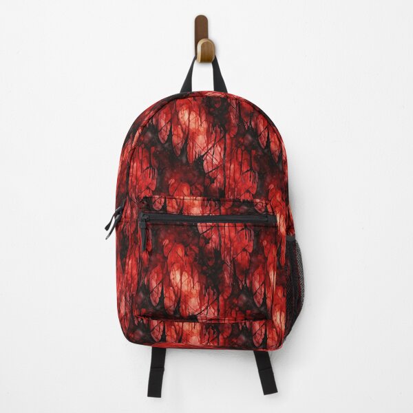 Item preview, Black and red watercolor pattern gothic steampunk horror designed and sold by FairyQueen.