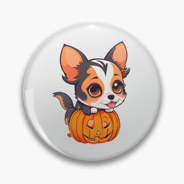 Item preview, Cute Halloween Puppy and Pumpkin designed and sold by BloomCatB.