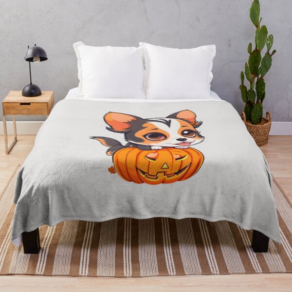 Item preview, Cute Halloween Puppy and Pumpkin designed and sold by BloomCatB.