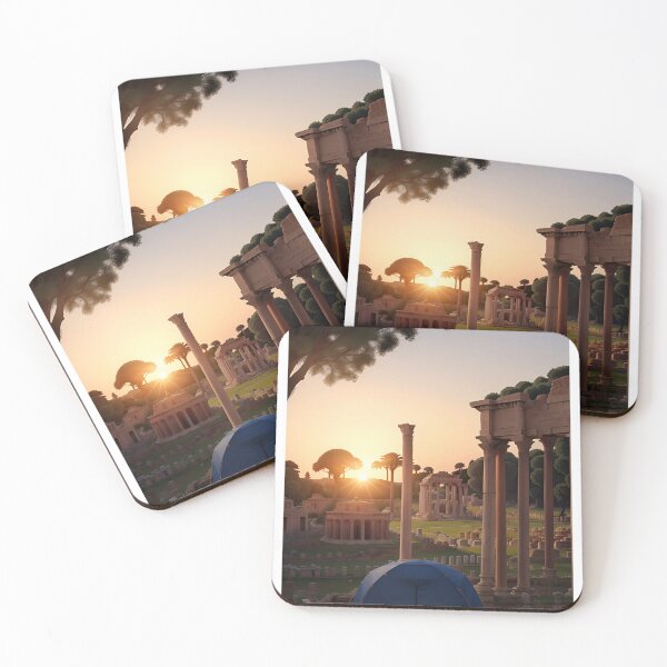 Item preview, Captivating Sunrise Over Tented Campsite in the Roman Forum designed and sold by Saturday Mart.