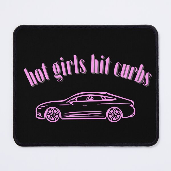 Item preview, Hot Girls Hit Curbs Funny Quote designed and sold by AngieArt-.