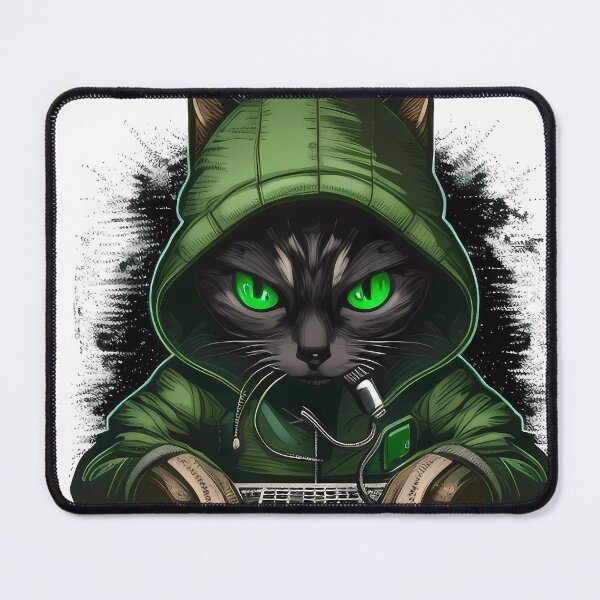Item preview, “Hacker Meowtrice: The Feline Revolution” designed and sold by Art-Vortex-fr.