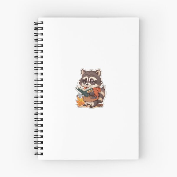 Item preview, Cute raccoon reading a book designed and sold by nanou-creations.