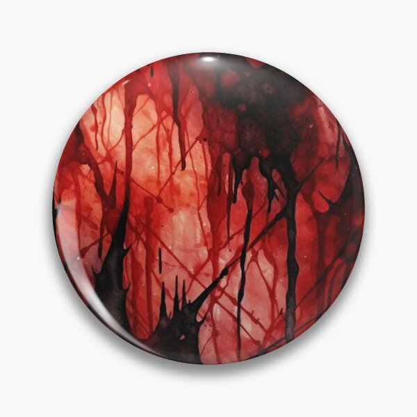 Item preview, Black and red watercolor pattern gothic steampunk horror designed and sold by FairyQueen.