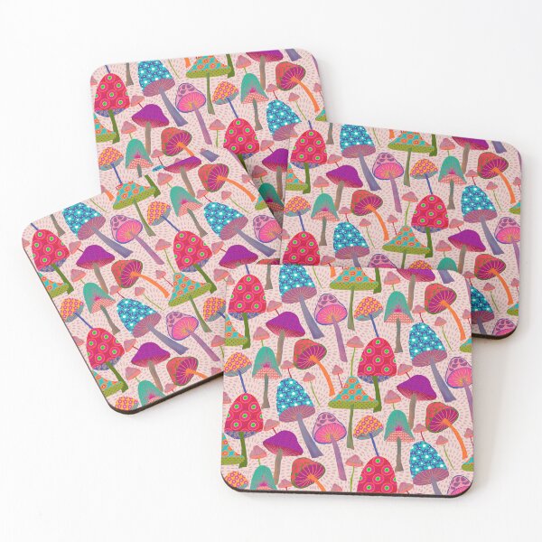 Item preview, Colorful Mushrooms Seamless Pattern designed and sold by Cedarrue.