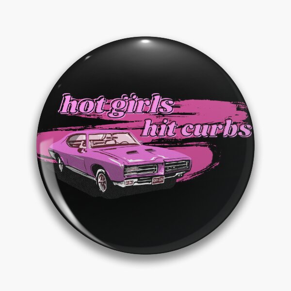 Item preview, Hot Girls Hit Curbs Funny Quote designed and sold by AngieArt-.