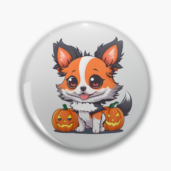 Item preview, Halloween Puppy and Pumpkins designed and sold by BloomCatB.