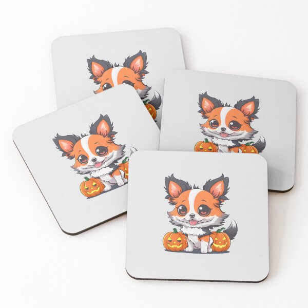 Item preview, Halloween Puppy and Pumpkins designed and sold by BloomCatB.