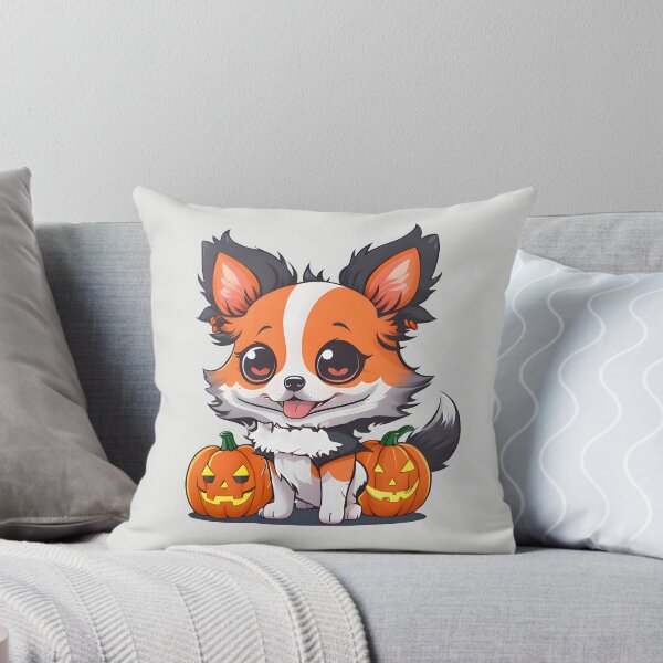 Item preview, Halloween Puppy and Pumpkins designed and sold by BloomCatB.