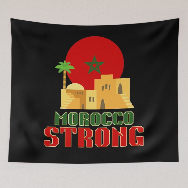 Item preview, Morocco Strong Support Pray for Morocco designed and sold by BunBuntheDog-.