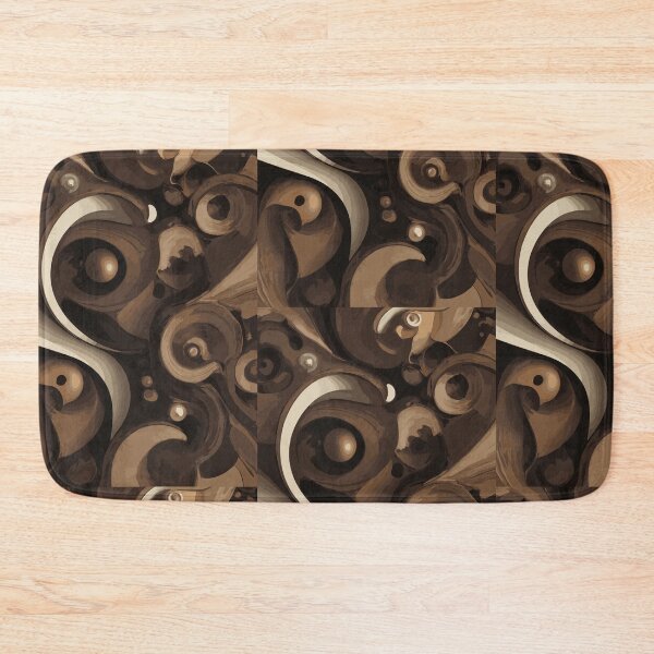 Item preview, Fantasy Retro Beige Minimalist Brown Abstract Art designed and sold by Atokeh.