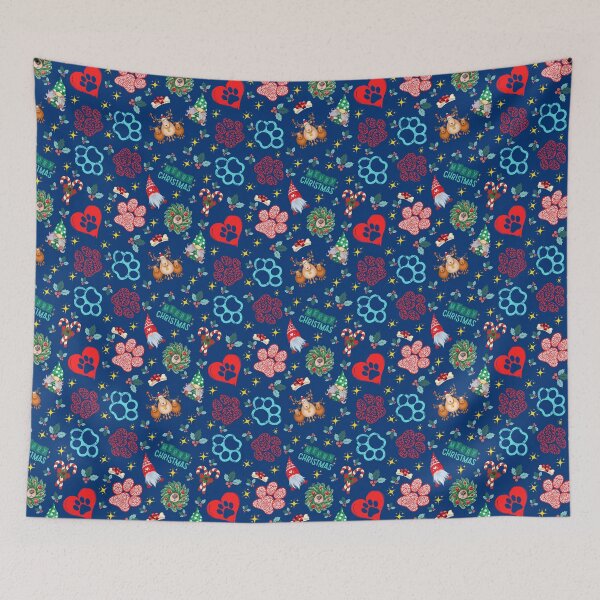 Item preview, Christmas Dog Pattern designed and sold by Wolfheartart.