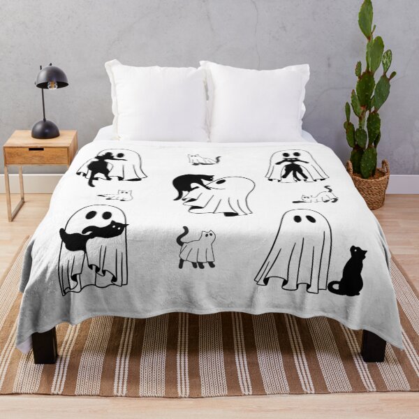 Item preview, halloween ghost costume cat mom with adorable black cats designed and sold by Giant-Mickey.