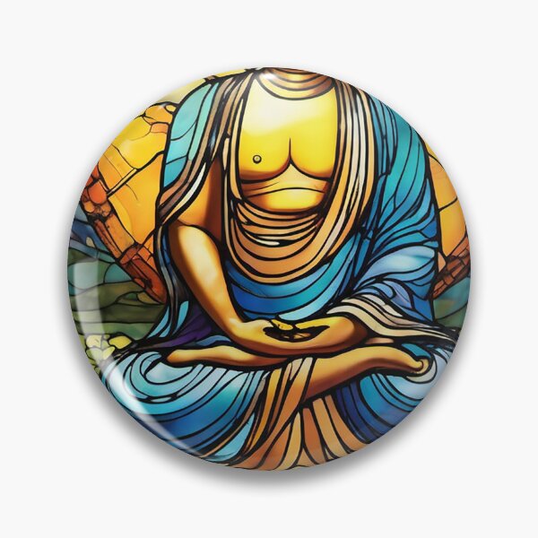 Item preview, Buddha Stained Glass, Original Art by CeyhunS designed and sold by CeyhunS.