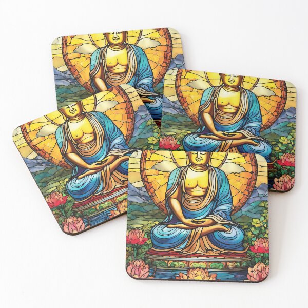 Item preview, Buddha Stained Glass, Original Art by CeyhunS designed and sold by CeyhunS.