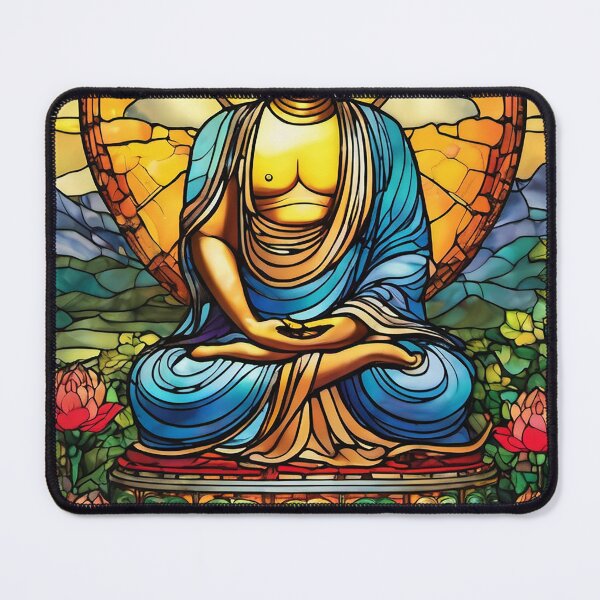Item preview, Buddha Stained Glass, Original Art by CeyhunS designed and sold by CeyhunS.