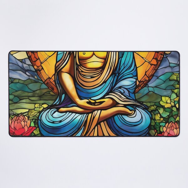 Item preview, Buddha Stained Glass, Original Art by CeyhunS designed and sold by CeyhunS.