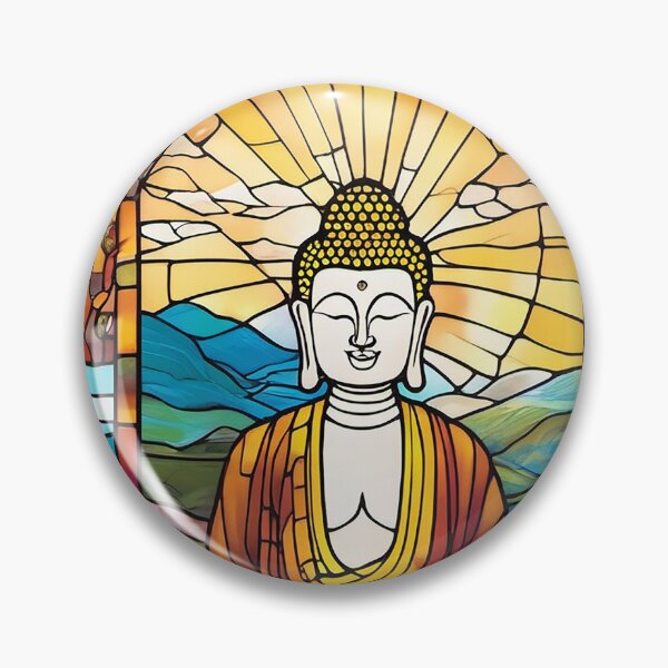 Item preview, Buddha Stained Glass, Original Art by CeyhunS designed and sold by CeyhunS.