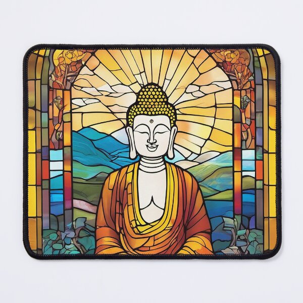 Item preview, Buddha Stained Glass, Original Art by CeyhunS designed and sold by CeyhunS.