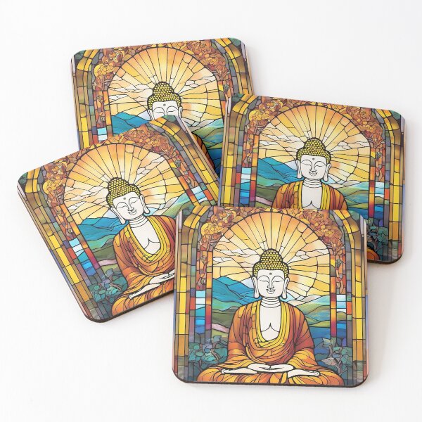 Item preview, Buddha Stained Glass, Original Art by CeyhunS designed and sold by CeyhunS.
