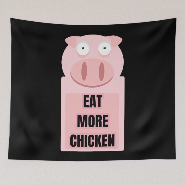Item preview, Eat More Chicken designed and sold by ArtisShops.