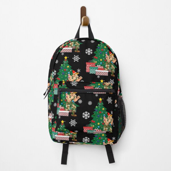 Item preview, Guile Around The Christmas Tree Street Fighter designed and sold by DesignerBomboo.
