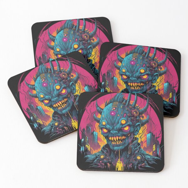Item preview, Cyberpunk horror demon designed and sold by TaevasDesign.