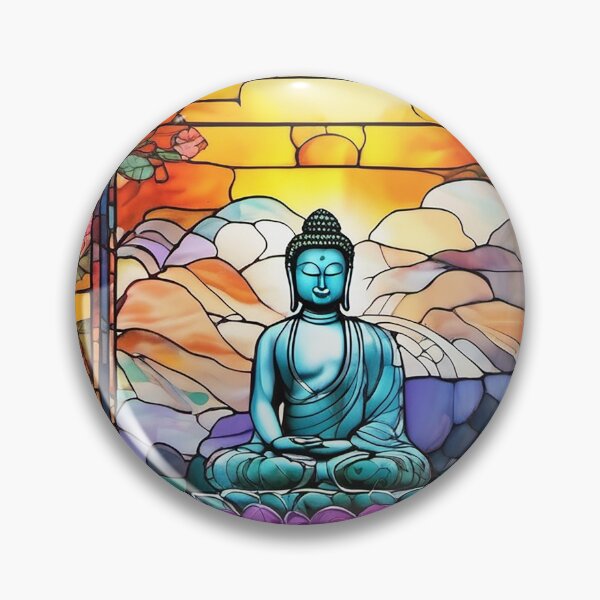 Item preview, Buddha Stained Glass, Original Art by CeyhunS designed and sold by CeyhunS.