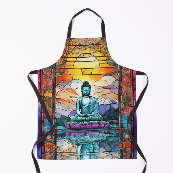 Item preview, Buddha Stained Glass, Original Art by CeyhunS designed and sold by CeyhunS.