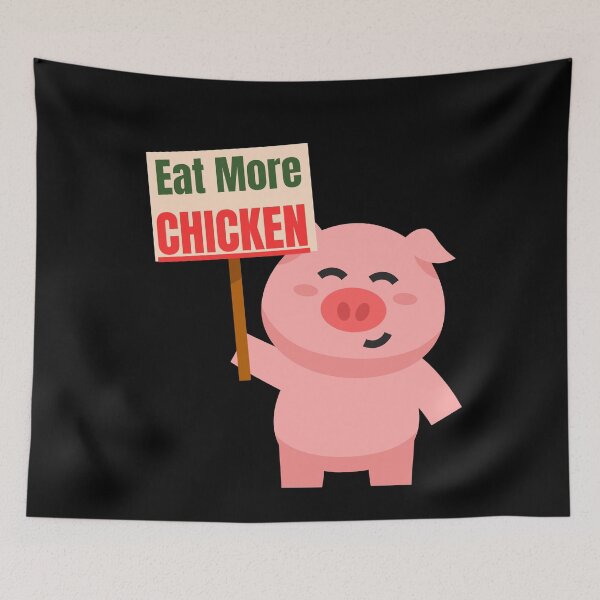 Item preview, Eat More Chicken designed and sold by ArtisShops.