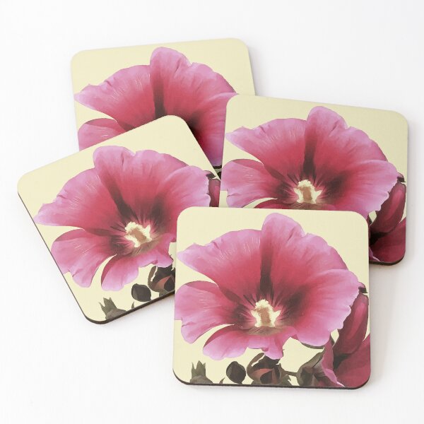 Item preview, Heavenly Pink Hollyhock Malva Flower Cut Out designed and sold by taiche.
