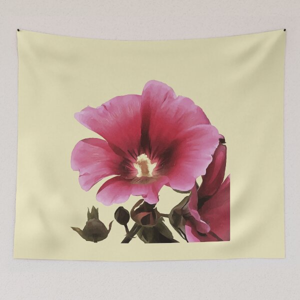 Item preview, Heavenly Pink Hollyhock Malva Flower Cut Out designed and sold by taiche.