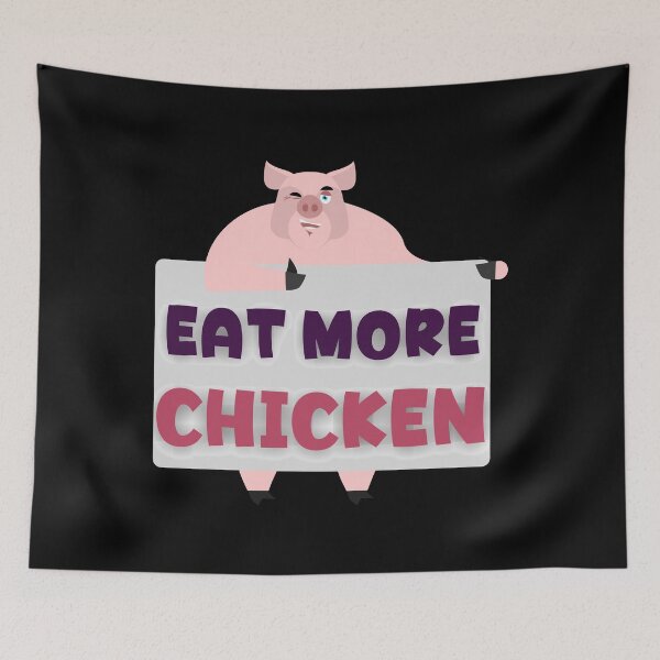 Item preview, Eat More Chicken designed and sold by ArtisShops.