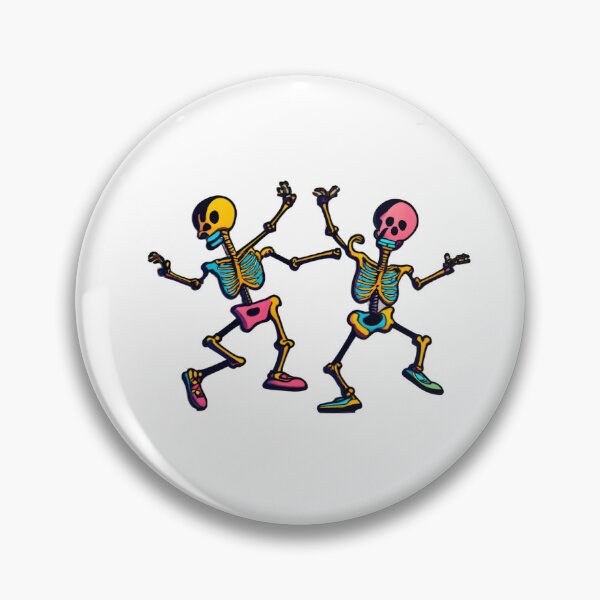 Artikelvorschau, „Dancing Skeleton Rainbow“ fröhliches buntes Halloween entworfen und verkauft von GalaxyGraffiti.