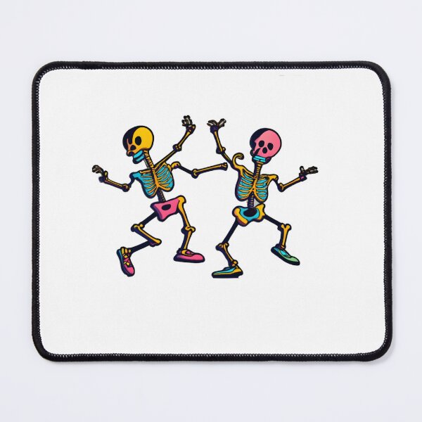 Item preview, "Dancing Skeleton Rainbow" happy colorful halloween designed and sold by GalaxyGraffiti.