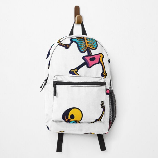 Item preview, "Dancing Skeleton Rainbow" happy colorful halloween designed and sold by GalaxyGraffiti.