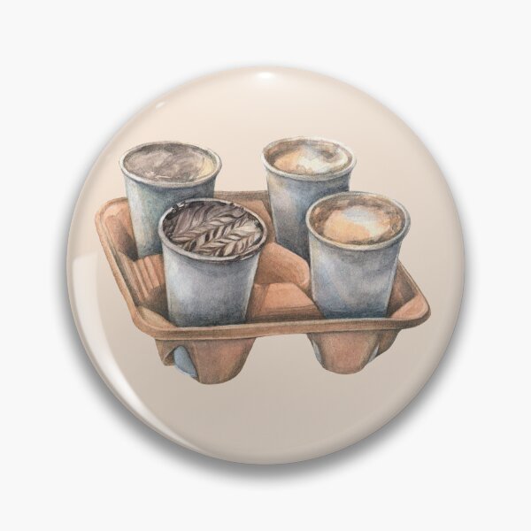 Item preview, 4 cups of coffee designed and sold by BookishSpace1.