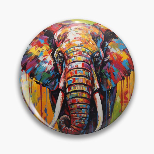 Item preview, Elephant Paint Drip designed and sold by MilesAI.