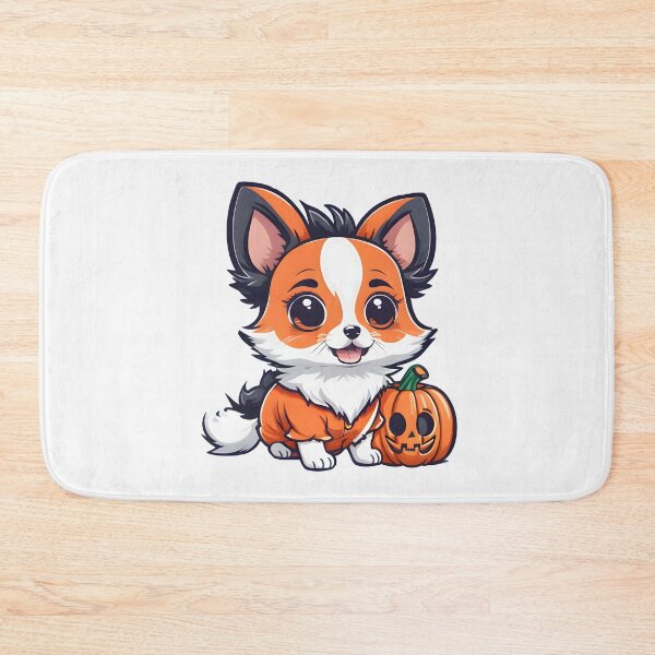 Item preview, Amazed Halloween Puppy and Pumpkin designed and sold by BloomCatB.