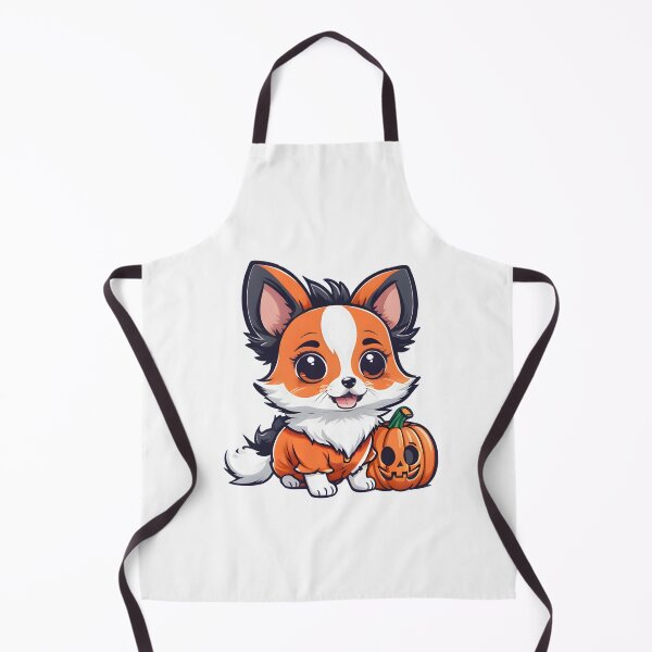Item preview, Amazed Halloween Puppy and Pumpkin designed and sold by BloomCatB.