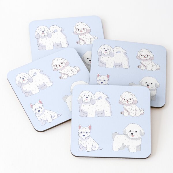 Item preview, Cute white cartoon dogs pack  designed and sold by Yaragold.