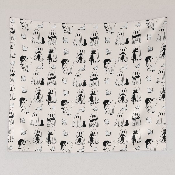 Item preview, ghost costume cat mom taking care of black cats designed and sold by Giant-Mickey.