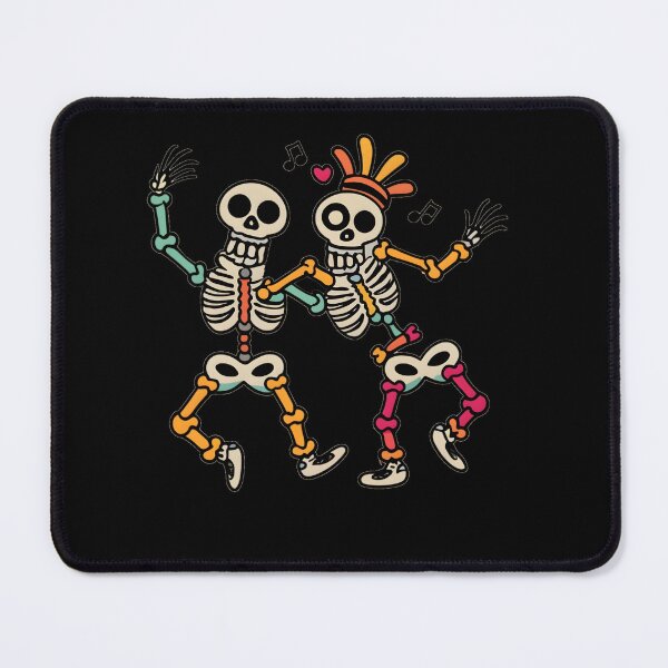 Item preview, "Dancing Skeleton Rainbow" happy colorful halloween designed and sold by GalaxyGraffiti.