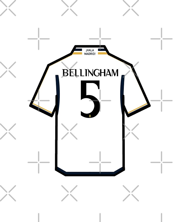 Camiseta de manga larga 1ª Real Madrid 2023/2024 Bellingham para Niño